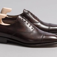 Handmade Brown Leather Oxfords Shoes, Best custom Leather Shoes For Men - Thumbnail 4