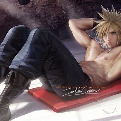 Final fantasy 7 cloud sit-up poster #157 - Thumbnail 3