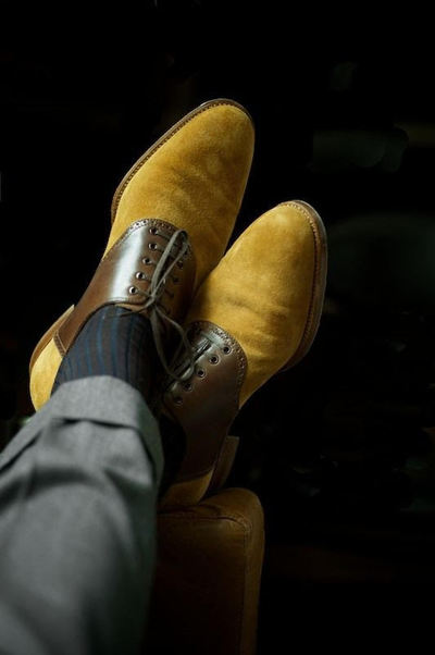 Mens Brown Looks Suede Lover Awesome Finishing Lace Up Handmade Shoes