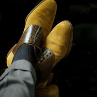 Mens Brown Looks Suede Lover Awesome Finishing Lace Up Handmade Shoes - Thumbnail 4