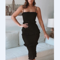 Fashion Sling Sleeveless Cake Dress - Thumbnail 4