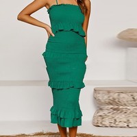 Fashion Sling Sleeveless Cake Dress - Thumbnail 5