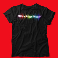 Black Lives Matter Rainbow Womens Cut T-shirt - Thumbnail 6