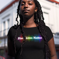 Black Lives Matter Rainbow Unisex Tank Top - Thumbnail 3
