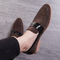Men's Brown Penny Loafer Decent Wear Handmade Shoes - Thumbnail 1