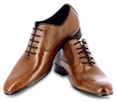 Handmade Premium Quality Cognac Leather Oxfords Dress Shoes Custom Made For Men
