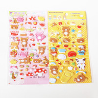 Kawaii Rilakkuma Squishy Stickers Japanese Embossed (LARGE set) - Thumbnail 2