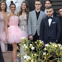 Pink tulle short prom dress homecoming dress - Thumbnail 4