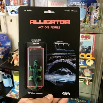 Custom alligator horror movie figurine