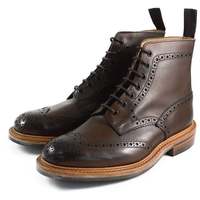 Hand Made orignal leather Oxford Brogue Boots beautiful finshed(Hand stich) - Thumbnail 4