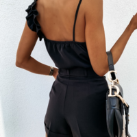 Ruffles Satin Casual Top - Thumbnail 5