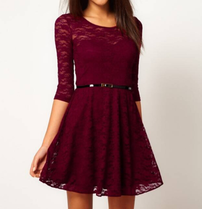 Fashion Slim lace dress