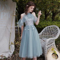 Cute lace tulle short prom dress party dress - Thumbnail 2