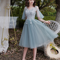Cute lace tulle short prom dress party dress - Thumbnail 3