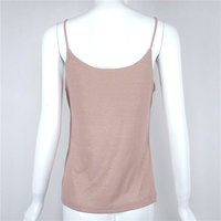 Design V-Neck Low-Cut Vest T-Shirt - Thumbnail 4
