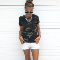 Women'S Round Neck Short Sleeve T-Shirt - Thumbnail 1