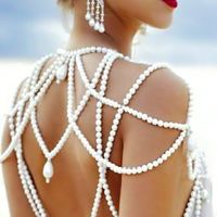 Sexy Pearl Back Dusty Blue Long Prom/Evening/Holiday Dress,571 - Thumbnail 2