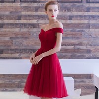 Cute tulle short prom dress party dress - Thumbnail 2