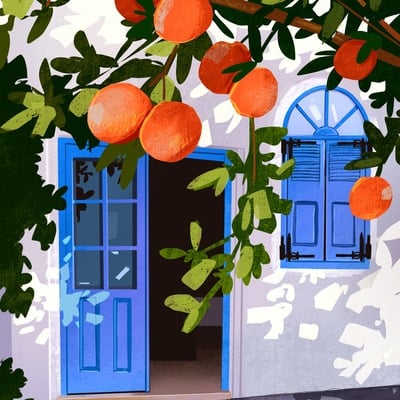 Hot oranges print  - Thumbnail 2