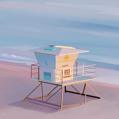 Dreamy lifeguard print  - Thumbnail 3