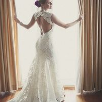 Chic Retro Sheath High Quality Lace Wedding Dresses, Elegant Brides Dress - Thumbnail 2