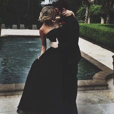 Strapless black long prom dresses under 100 - Thumbnail 3