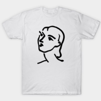 Free Shipping-HENRI MATISSE DRAWING FACE TEE - Thumbnail 1
