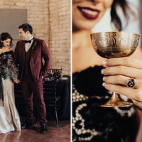 Glamous Mermaid Satin Black and White Gothic Wedding Dresses Sexy Lace Accents Bridal Gowns,578 - Thumbnail 3