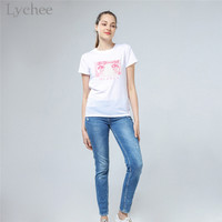 Cute Japanese Anime Girl Cartoon Pastel Short Sleeve T-shirt - Thumbnail 3