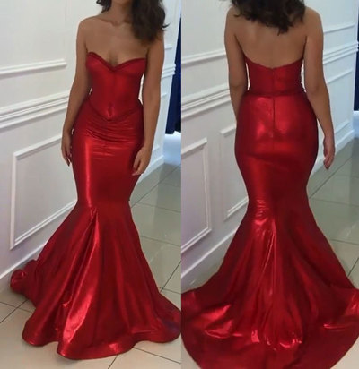 Simple Mermaid Prom Dresses for Women