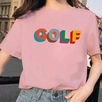 Cute Golf 90s Graphic Print Short Sleeve Shirt T-shirt Tee Top Kawaii Korean Japanese Harajuku Chinese Retro Streetwear Aesthetic Fashion - Thumbnail 2