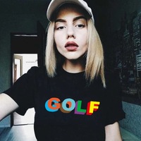 Cute Golf 90s Graphic Print Short Sleeve Shirt T-shirt Tee Top Kawaii Korean Japanese Harajuku Chinese Retro Streetwear Aesthetic Fashion - Thumbnail 3
