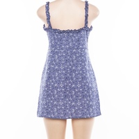 Cute Summer Fit Flare Sexy Flower Print Button Dress Kawaii Korean Japanese Harajuku Chinese Retro Streetwear Aesthetic Fashion - Thumbnail 8