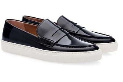 Men's Black loafer, Slip on loafer, Leather loafer, Modern loafer, Men's loafer, Handmade loafer, Black shoe