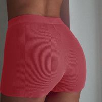 Solid Color Knit Shorts - Thumbnail 2