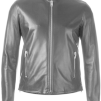 Men's Black Zipper Slim Fit Fashion Leather Jacket Biker Leather Fashion Jacket - Thumbnail 1