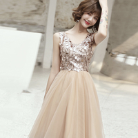 Cute tulle sequins short prom dress party dress - Thumbnail 2