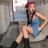 Cute Heart Shape Leopard Spaghetti Strap Mini Bodycon Dress Kawaii Korean Japanese Harajuku Chinese Retro Streetwear Aesthetic Fashion - Thumbnail 6