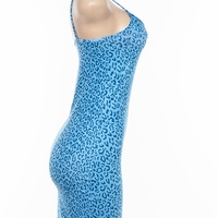 Cute Heart Shape Leopard Spaghetti Strap Mini Bodycon Dress Kawaii Korean Japanese Harajuku Chinese Retro Streetwear Aesthetic Fashion - Thumbnail 8