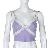 Cute Lace Patchwork V Neck Crop Top Short Sleeve Shirt Tee T-shirt E-Girl Kawaii Korean Japanese Harajuku Chinese Retro Streetwear Aesthetic  - Thumbnail 7