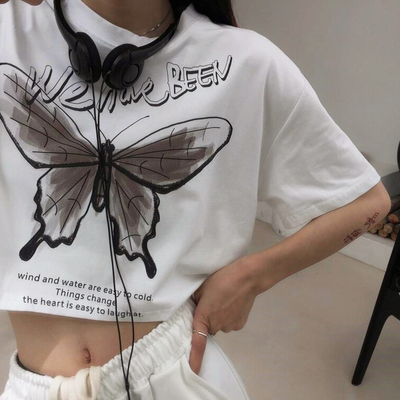 We have been butterfly print tee