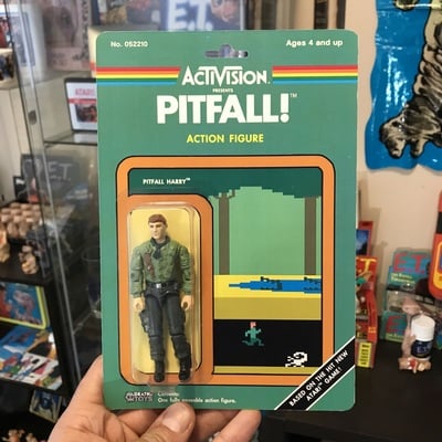 Custom pitfall harry (last one) action figure