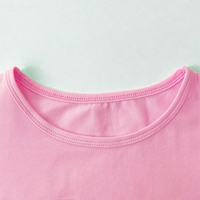 Cute It’s Not Me Pink Letter Crop Top Short Sleeve Shirt Tee T-shirt E-Girl Kawaii Korean Japanese Harajuku Chinese Retro Streetwear Aesthetic  - Thumbnail 2