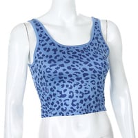 Cute Leopard Print 90s Goth Tank Crop Top Camisole Shirt Tee T-shirt E-Girl Kawaii Korean Japanese Harajuku Chinese Retro Streetwear Aesthetic  - Thumbnail 6