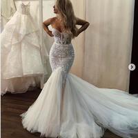 Sexy Mermaid Wedding Dress, Sweetheart Wedding Dress, Tulle Wedding Dress,587 - Thumbnail 2