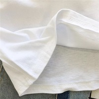 Cute Grim Reaper Death Cartoon Print Goth Short Sleeve Shirt Tee T-shirt E-Girl Kawaii Korean Japanese Harajuku Chinese Retro Streetwear Aesthetic - Thumbnail 4