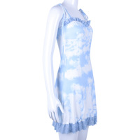 Cute Vintage Straped Mini Dress Bandage Ruffle Puff Elegant E-Girl Kawaii Korean Japanese Harajuku Chinese Retro Streetwear Aesthetic - Thumbnail 1