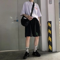 Cute Alien Casual Loose Boyfriend Bike Jogger Shorts Goth Punk E-Girl Kawaii Korean Japanese Harajuku Chinese Retro Streetwear Aesthetic - Thumbnail 5