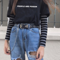 Free Shipping-"PEOPLE ARE POISON" TEE - Thumbnail 1