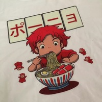 Cute Vintage Anime Noodle Ramen Cartoon Funny Short Sleeve Shirt Tee T-shirt E-Girl Kawaii Korean Japanese Harajuku Chinese Retro Streetwear Aesthetic - Thumbnail 4